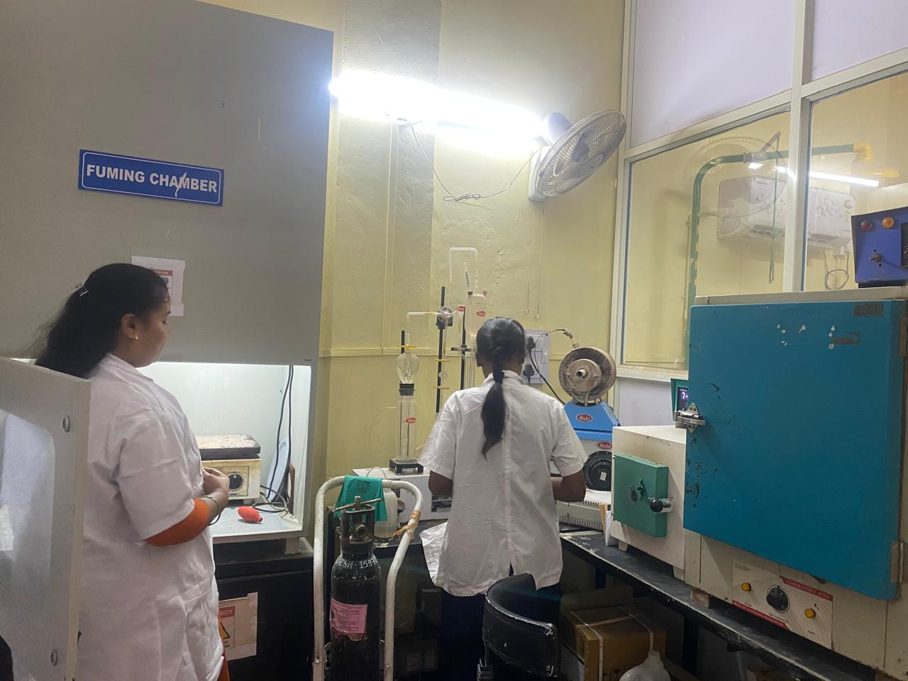 Chemical testing of construction materials to ensure quality and compliance.