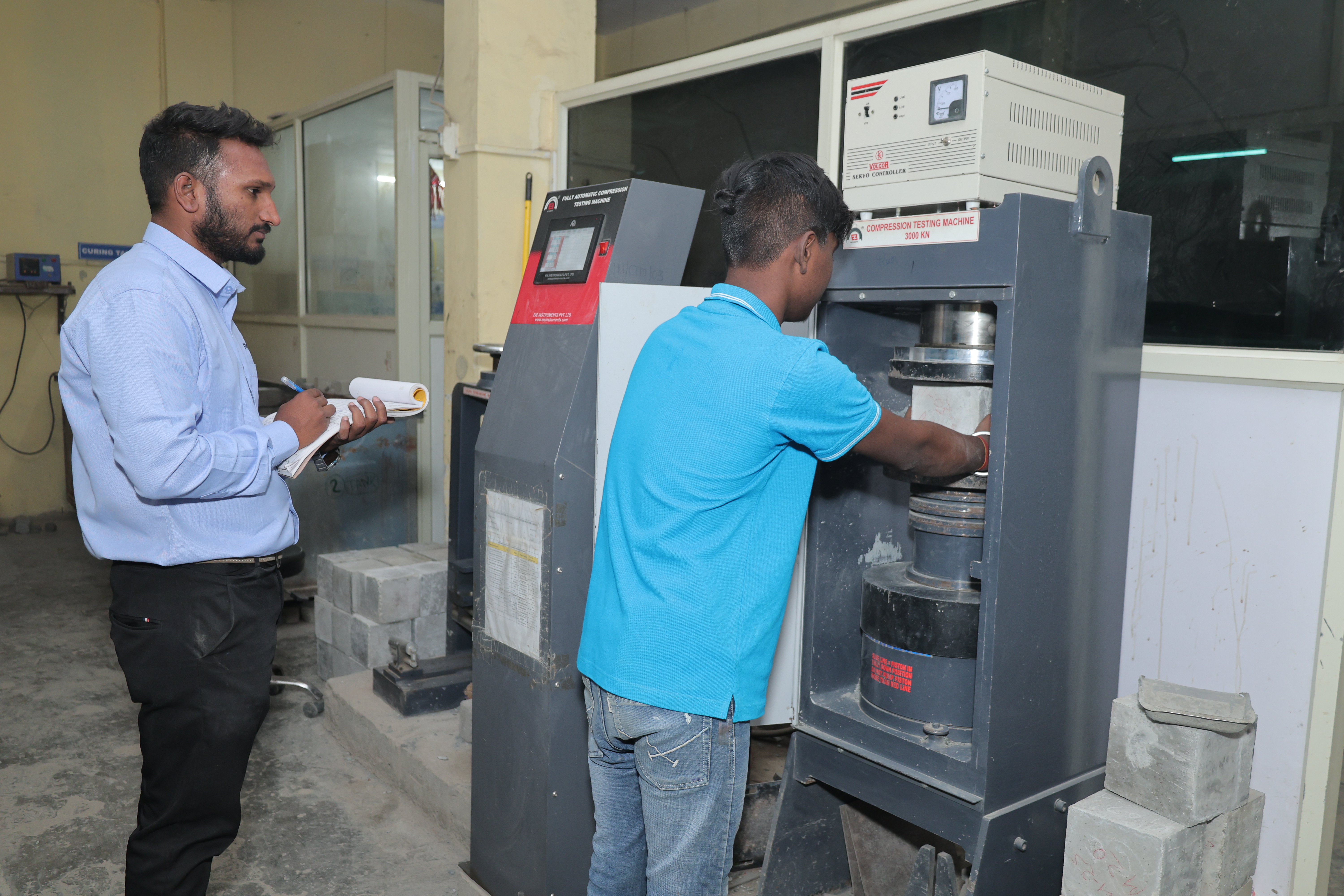 Concrete material testing for reliable performance in construction applications.