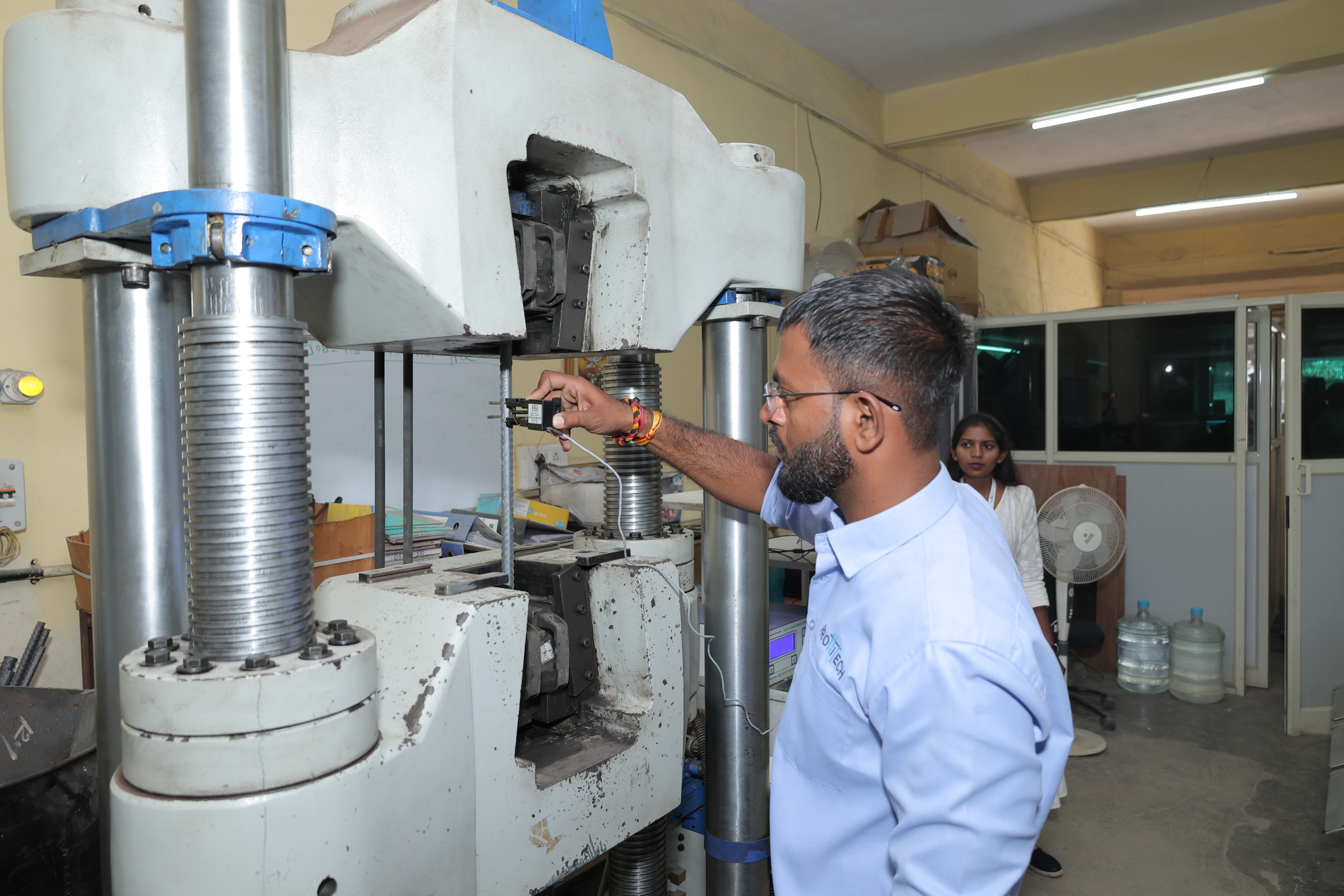 Steel testing for strength, durability, and compliance in construction.